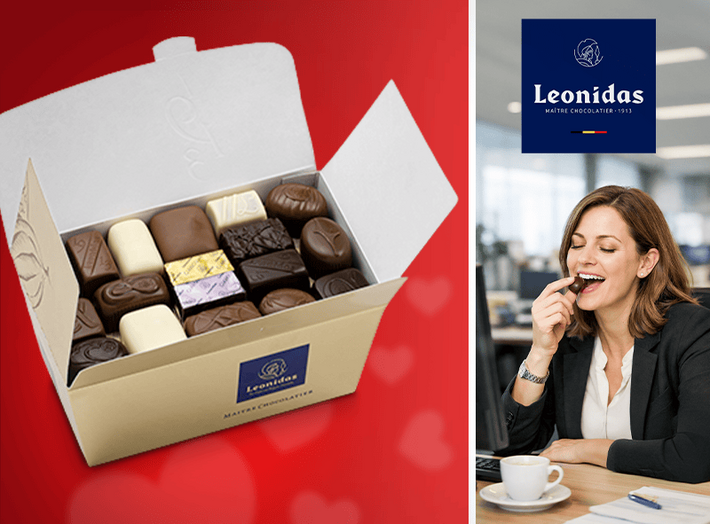 Pralines dès €99 hTVA, taxes, services et timbres